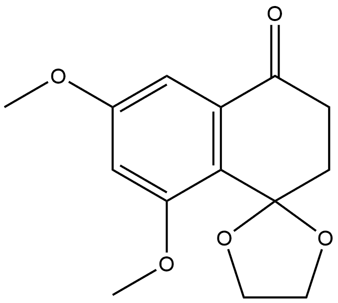 2′,3′-Dihydro-6′,8′-dimethoxyspiro[1,3-dioxolane-2,1′(4′H)-naphthalen]-4′-one Struktur