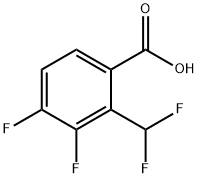 3,4-Difluoro-2-(difluoromethyl)benzoic acid Struktur