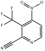 2-Pyridinecarbonitrile, 4-nitro-3-(trifluoromethyl)- Struktur