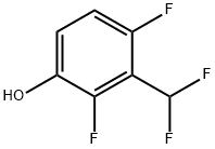 2,4-Difluoro-3-(difluoromethyl)phenol Struktur