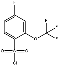 4-Fluoro-2-(trifluoromethoxy)benzenesulfonylchloride Struktur