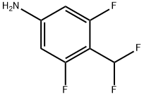 Benzenamine, 4-(difluoromethyl)-3,5-difluoro- Struktur