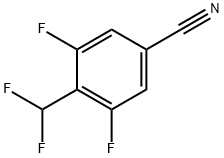 3,5-Difluoro-4-(difluoromethyl)benzonitrile Struktur