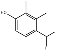 Phenol, 4-(difluoromethyl)-2,3-dimethyl- Struktur