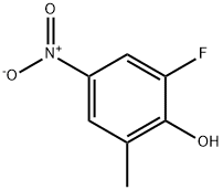 2-Fluoro-6-methyl-4-nitrophenol Struktur