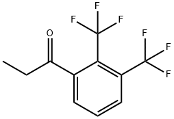 1-(2,3-Bis(trifluoromethyl)phenyl)propan-1-one Struktur