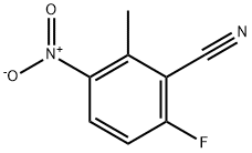 6-Fluoro-2-methyl-3-nitrobenzonitrile Struktur