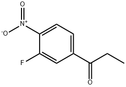 1-Propanone, 1-(3-fluoro-4-nitrophenyl)- Struktur