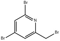 2-Bromomethyl-4,6-dibromopyridine Struktur