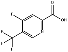 4-Fluoro-5-(trifluoromethyl)picolinic acid Struktur