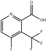 2-Pyridinecarboxylic acid, 4-iodo-3-(trifluoromethyl)- Struktur