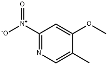 3-Methoxy-5-methyl-2-nitro-pyridine Struktur