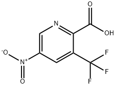 5-Nitro-3-(trifluoromethyl)picolinic acid Struktur