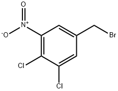 3,4-Dichloro-5-nitrobenzylbromide Struktur