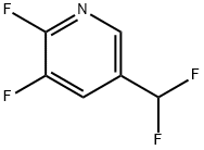 Pyridine, 5-(difluoromethyl)-2,3-difluoro- Struktur