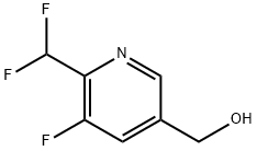 3-Pyridinemethanol, 6-(difluoromethyl)-5-fluoro- Struktur