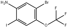 5-bromo-2-iodo-4-(trifluoromethoxy)aniline Struktur