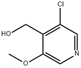 4-Pyridinemethanol, 3-chloro-5-methoxy- Struktur