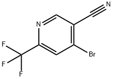 4-Bromo-6-(trifluoromethyl)nicotinonitrile Struktur