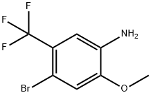 Benzenamine, 4-bromo-2-methoxy-5-(trifluoromethyl)- Struktur