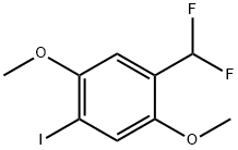 2,5-Dimethoxy-4-iodobenzodifluoride Struktur