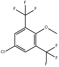 5-Chloro-2-methoxy-1,3-bis(trifluoromethyl)benzene Struktur