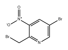 Pyridine, 5-bromo-2-(bromomethyl)-3-nitro- Struktur