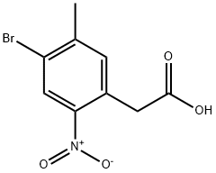 2-(4-bromo-5-methyl-2-nitrophenyl)acetic acid Struktur