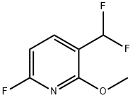 Pyridine, 3-(difluoromethyl)-6-fluoro-2-methoxy- Struktur