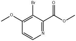 2-Pyridinecarboxylic acid, 3-bromo-4-methoxy-, methyl ester Struktur