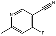 3-Pyridinecarbonitrile, 4-fluoro-6-methyl- Struktur