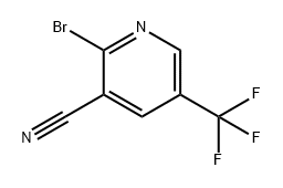 3-Pyridinecarbonitrile, 2-bromo-5-(trifluoromethyl)- Struktur