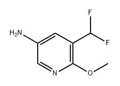 3-Pyridinamine, 5-(difluoromethyl)-6-methoxy- Struktur