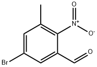 Benzaldehyde, 5-bromo-3-methyl-2-nitro- Struktur