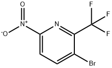 Pyridine, 3-bromo-6-nitro-2-(trifluoromethyl)- Struktur