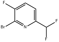 2-Bromo-6-(difluoromethyl)-3-fluoropyridine Struktur