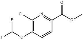 Methyl 6-Chloro-5-(difluoromethoxy)picolinate Struktur