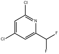 2,4-dichloro-6-(difluoromethyl)pyridine Struktur