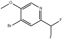 Pyridine, 4-bromo-2-(difluoromethyl)-5-methoxy- Struktur