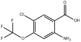 Benzoic acid, 2-amino-5-chloro-4-(trifluoromethoxy)- Struktur