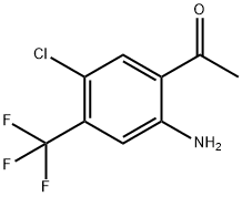 2'-Amino-5'-chloro-4'-(trifluoromethyl)acetophenone Struktur