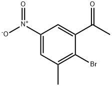 2'-Bromo-3'-methyl-5'-nitroacetophenone Struktur