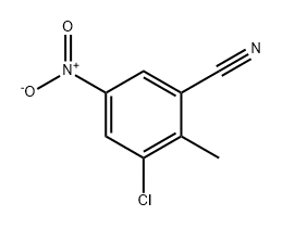 Benzonitrile, 3-chloro-2-methyl-5-nitro- Struktur