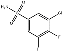 Benzenesulfonamide, 3-chloro-4,5-difluoro- Struktur