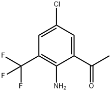 2'-Amino-5'-chloro-3'-(trifluoromethyl)acetophenone Struktur