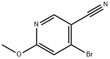 3-Pyridinecarbonitrile, 4-bromo-6-methoxy- Struktur