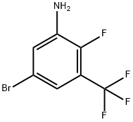 Benzenamine, 5-bromo-2-fluoro-3-(trifluoromethyl)- Struktur