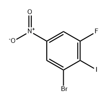 Benzene, 1-bromo-3-fluoro-2-iodo-5-nitro- Struktur