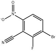 Benzonitrile, 3-bromo-2-fluoro-6-nitro- Struktur