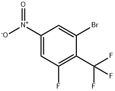 Benzene, 1-bromo-3-fluoro-5-nitro-2-(trifluoromethyl)- Struktur